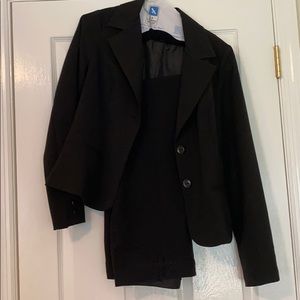 Black pants suit and jacket